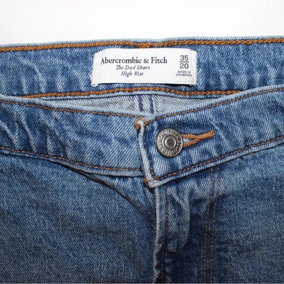 Abercrombie & Fitch The Dad Denim 5” Shorts Size 35/20 - Picture 11 of 12